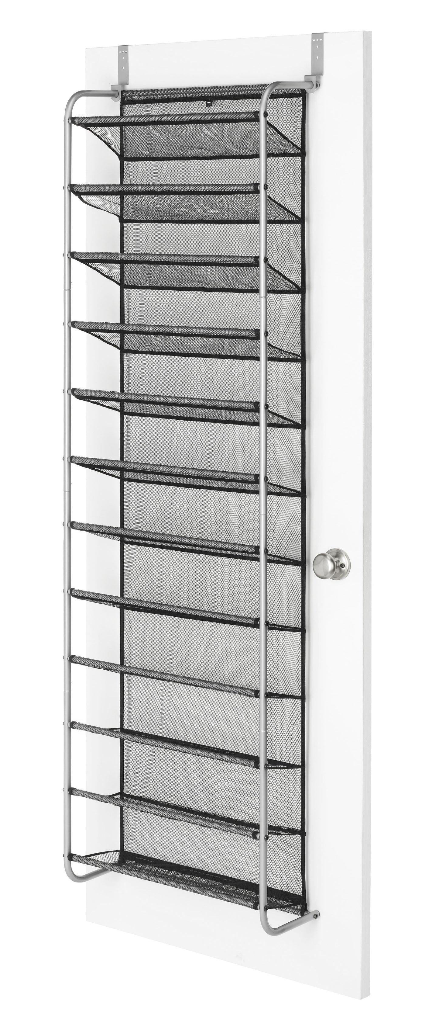Over-The-Door Shoe Rack, Fits up to 36 Pairs, Space Saving, Mesh Lined, Tear Resistant