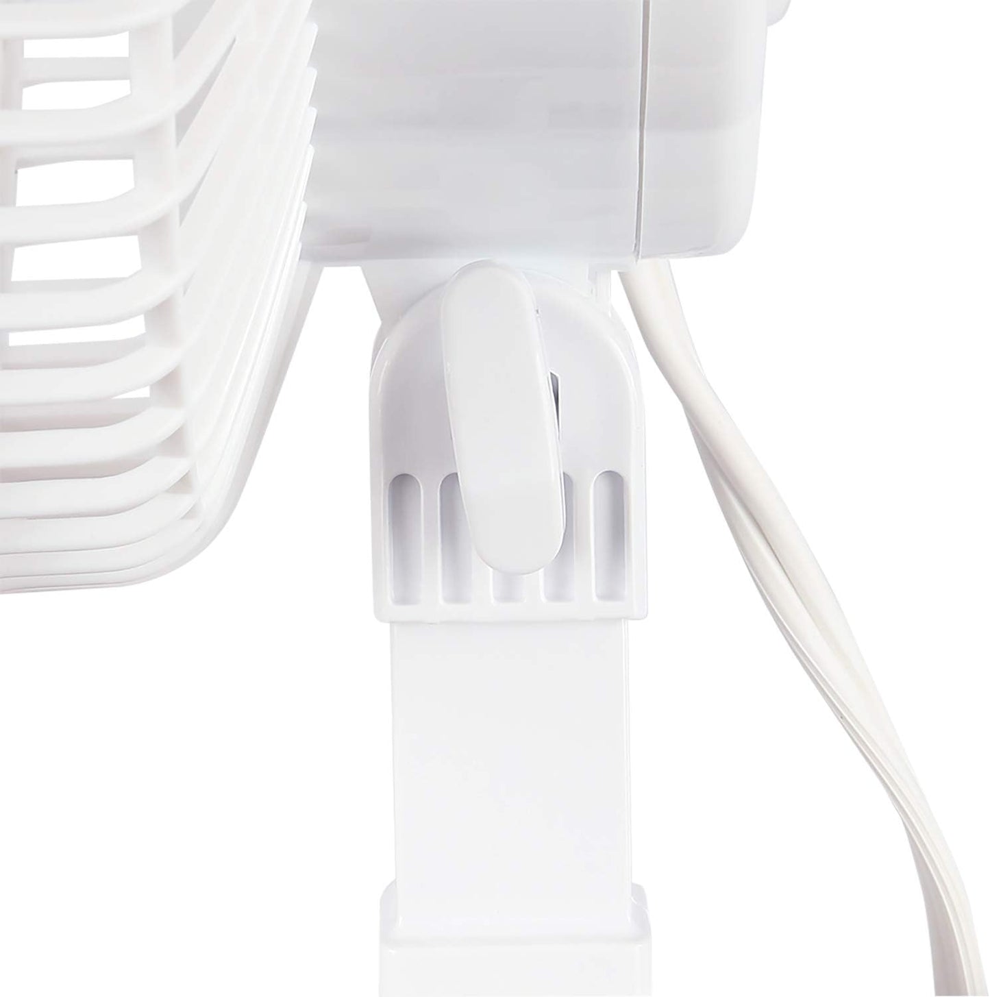 Classic Clip Fan with Tilt, 2 Speeds, White, 6In