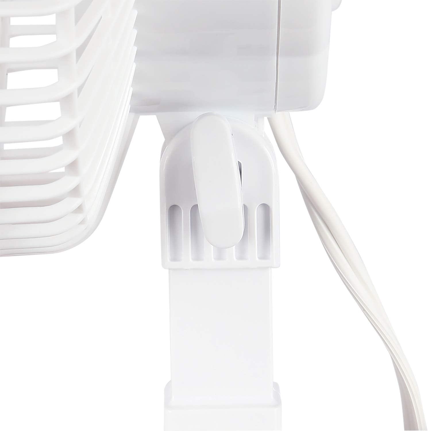 Classic Clip Fan with Tilt, 2 Speeds, White, 6In