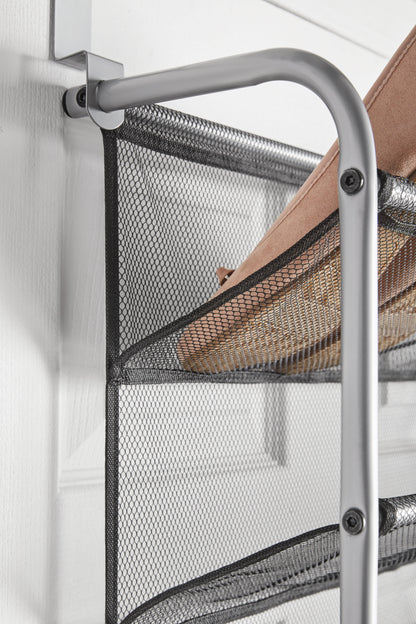 Over-The-Door Shoe Rack, Fits up to 36 Pairs, Space Saving, Mesh Lined, Tear Resistant