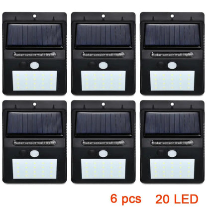 Solar Power Lamp 48 Leds Solar Street Light for Outdoor Garden Wall Yard LED Security Lighting Adustable Lighting Angle 280Lm