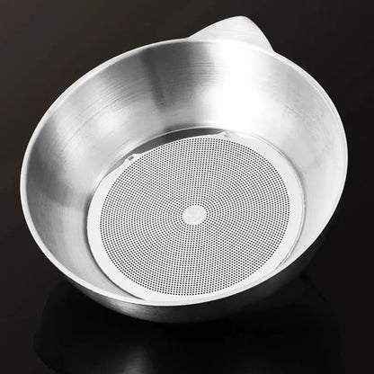 2/1.5L Oil Filter Fry Basket Oil Storage Can Pot Stainless Steel with Basket and Lid Deep Fryer Multifunctional Deep Frying Pot