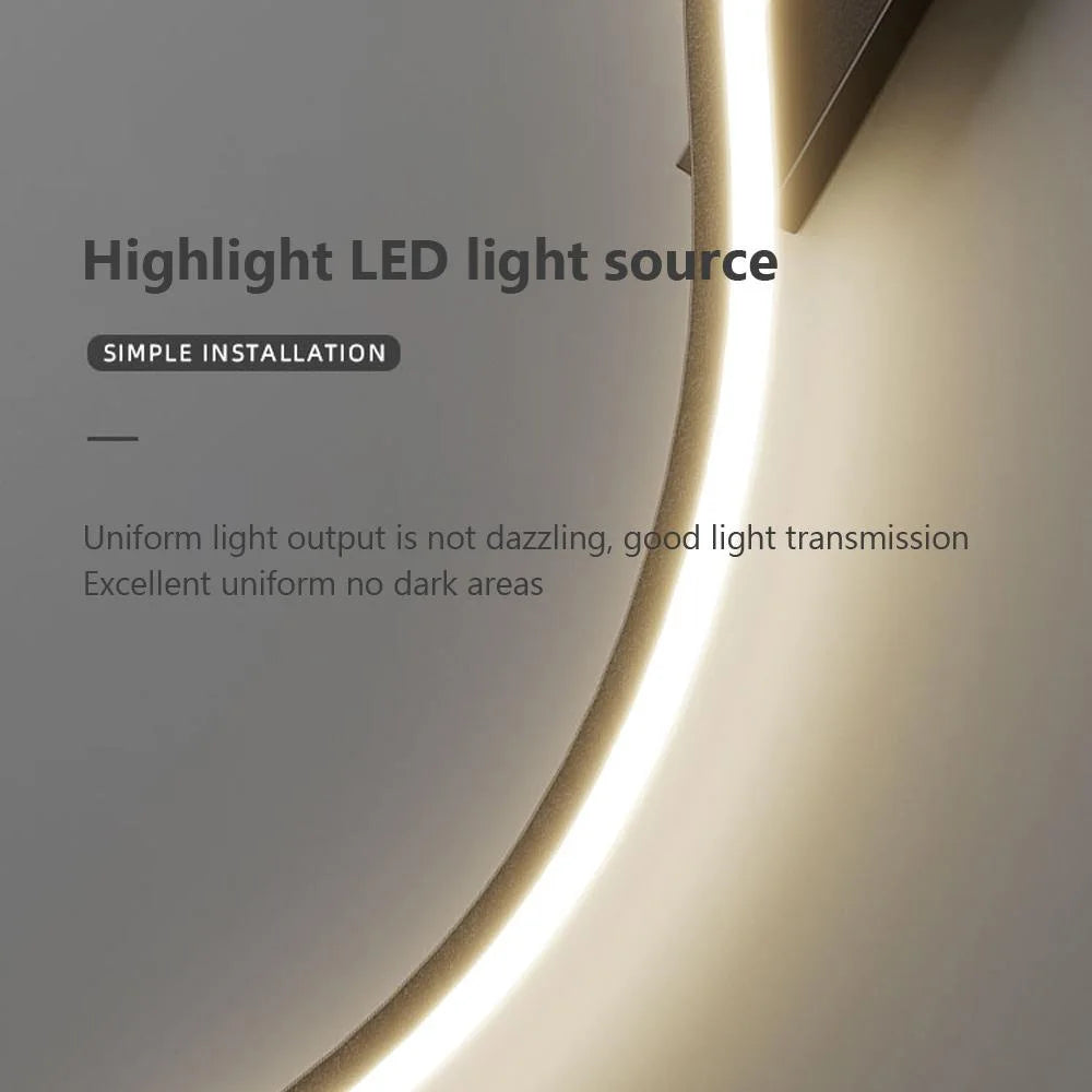 Modern LED Wall Lamp Minimalist Long-Strip Lighting Fixture for Tv Background Lighting in Living Room Bedside Lighting Bedroom