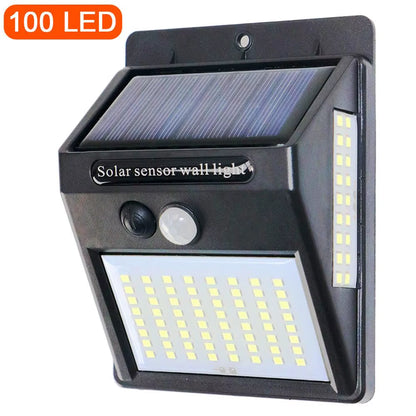 Solar Power Lamp 48 Leds Solar Street Light for Outdoor Garden Wall Yard LED Security Lighting Adustable Lighting Angle 280Lm
