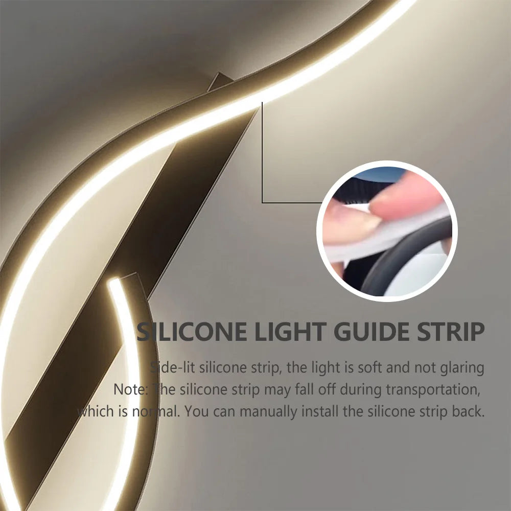 Modern LED Wall Lamp Minimalist Long-Strip Lighting Fixture for Tv Background Lighting in Living Room Bedside Lighting Bedroom