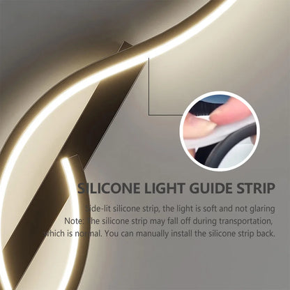 Modern LED Wall Lamp Minimalist Long-Strip Lighting Fixture for Tv Background Lighting in Living Room Bedside Lighting Bedroom