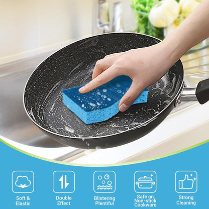 Non Scratch Scrub Sponge-24Count, Sponges Kitchen, Sponges for Dishes