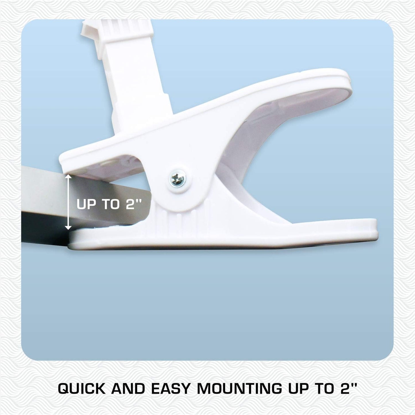 Classic Clip Fan with Tilt, 2 Speeds, White, 6In