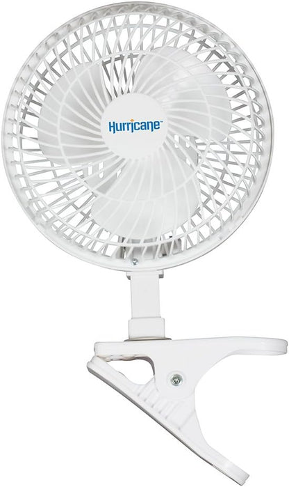 Classic Clip Fan with Tilt, 2 Speeds, White, 6In