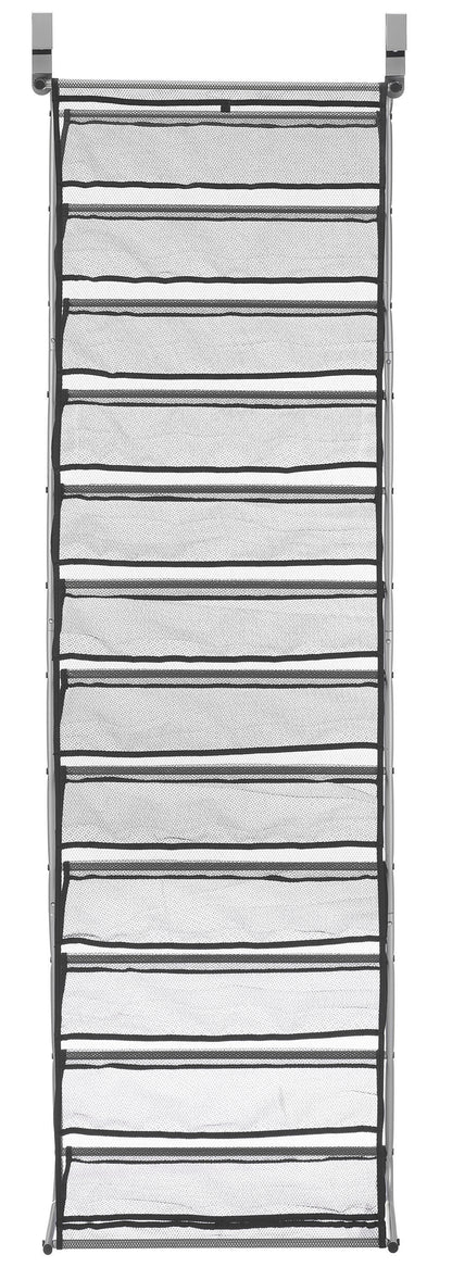 Over-The-Door Shoe Rack, Fits up to 36 Pairs, Space Saving, Mesh Lined, Tear Resistant